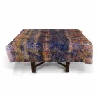 High Quality Italian Crafted Tablecloth in Hand Printed Cotton - Trademarks Viadurini