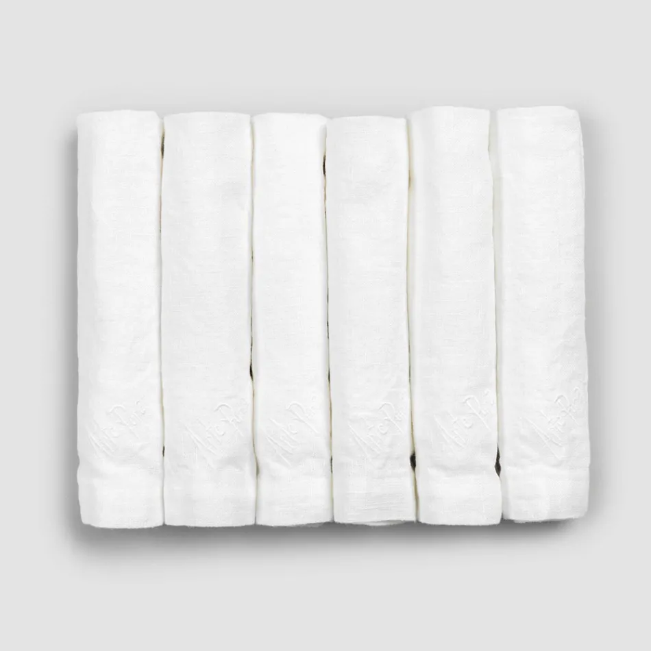 Table Napkins 6 Pieces of Refined Design Made in Italy - Virtu Viadurini