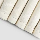 Linen Napkins with Black or Butter Crystals, 6 Pieces Italian Luxury - Prezio Viadurini