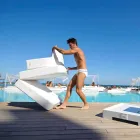 Trona floating chair white design made in Italy Viadurini