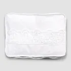 Large Travel Case in Linen with Italian Luxury Sinergia Lace - Randall Viadurini