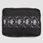 Large Linen and Cotton Cosmetic Bag with Farnese Lace and Zipper, 2 Finishes - Mike Viadurini