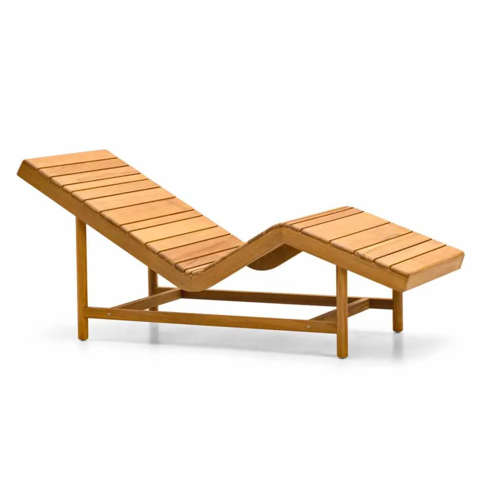 Varaschin Barcode contemporary garden bed / indoor teak Viadurini
