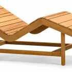 Varaschin Barcode contemporary garden bed / indoor teak Viadurini