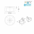 Varaschin Big In & Out garden table + 8 modern design armchairs Viadurini