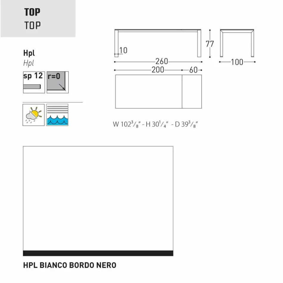 Varaschin Dolmen extending garden table, up to 380 cm Viadurini