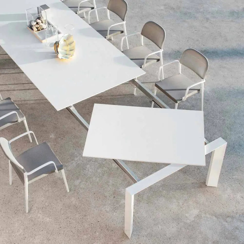 Varaschin Dolmen extending garden table, up to 380 cm Viadurini