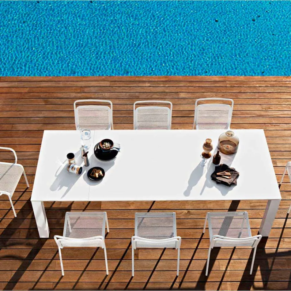 Varaschin Dolmen extending garden table, up to 380 cm Viadurini