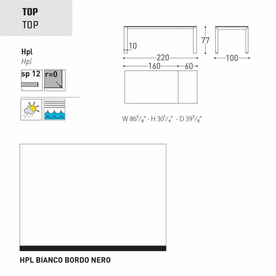Varaschin Dolmen extending garden table, up to 380 cm Viadurini