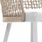 Varaschin Emma padded outdoor armchair of modern design Viadurini