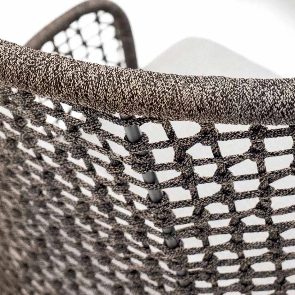 Varaschin Emma padded outdoor armchair of modern design Viadurini