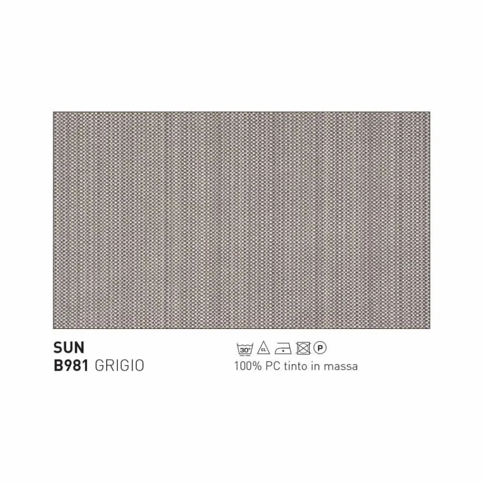 Varaschin Emma outdoor armchair upholstered in metal and fabric Viadurini