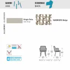 Varaschin Emma modern outdoor armchair in fabric and aluminium Viadurini