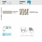 Varaschin Emma garden armchair upholstered in fabric and metal Viadurini