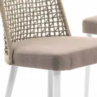 Varaschin Emma design outdoor chair in fabric and aluminium Viadurini