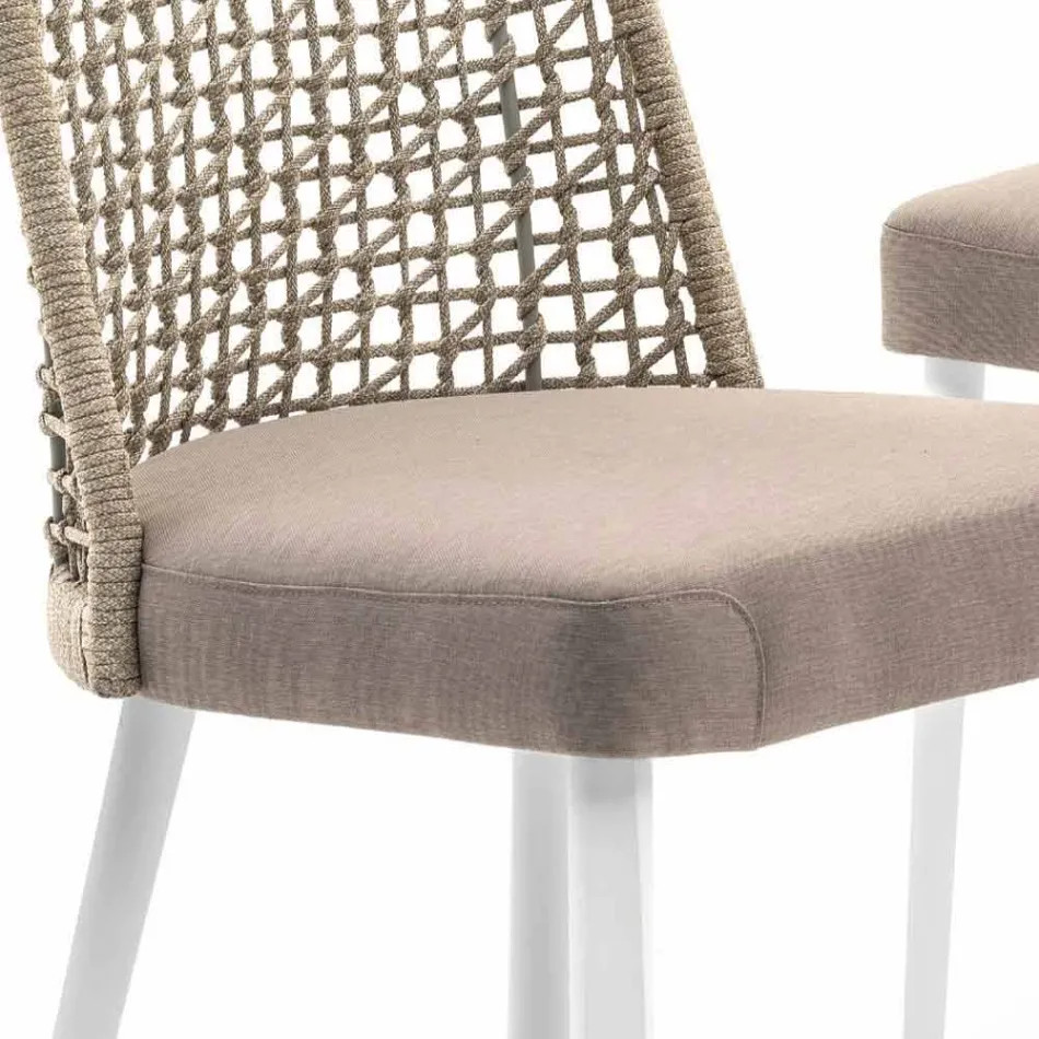 Varaschin Emma design outdoor chair in fabric and aluminium Viadurini