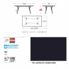 Varaschin Link extending garden table with teak legs, H65 cm Viadurini