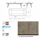 Varaschin Link extending garden table with teak legs, H65 cm Viadurini