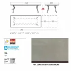 Varaschin Link extending garden table with teak legs, H65 cm Viadurini