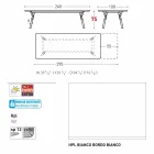 Varaschin Link extensible garden table with teak legs, H75 cm Viadurini