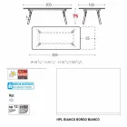 Varaschin Link extensible garden table with teak legs, H75 cm Viadurini