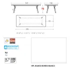 Varaschin Link modern design extendable garden table, H 73.2 cm Viadurini