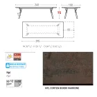 Varaschin Link modern design extendable garden table, H 73.2 cm Viadurini