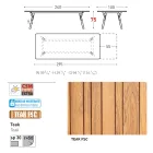 Varaschin Link modern design extendable garden table, H 73.2 cm Viadurini