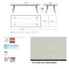 Varaschin Link modern design extendable garden table, H 73.2 cm Viadurini