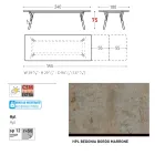 Varaschin Link modern design extendable garden table, H 73.2 cm Viadurini