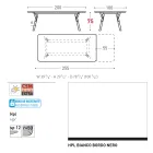 Varaschin Link modern design extendable garden table, H 73.2 cm Viadurini