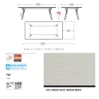 Varaschin Link modern design extendable garden table, H 73.2 cm Viadurini