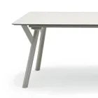 Varaschin Link modern design extendable garden table, H 73.2 cm Viadurini