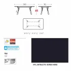 Varaschin Link garden table with teak wood legs, H 65 cm Viadurini