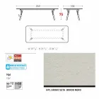 Varaschin Link garden or indoor dining table H 75 cm Viadurini