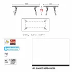 Varaschin Link garden or indoor dining table H 75 cm Viadurini
