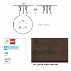 Varaschin Link round outdoor table / interior design, H 65 cm Viadurini