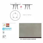 Varaschin Link round outdoor table / interior design, H 65 cm Viadurini