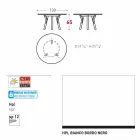 Varaschin Link round outdoor table / interior design, H 65 cm Viadurini