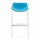 Varaschin Summer Outdoor stool set in steel and fabric Viadurini