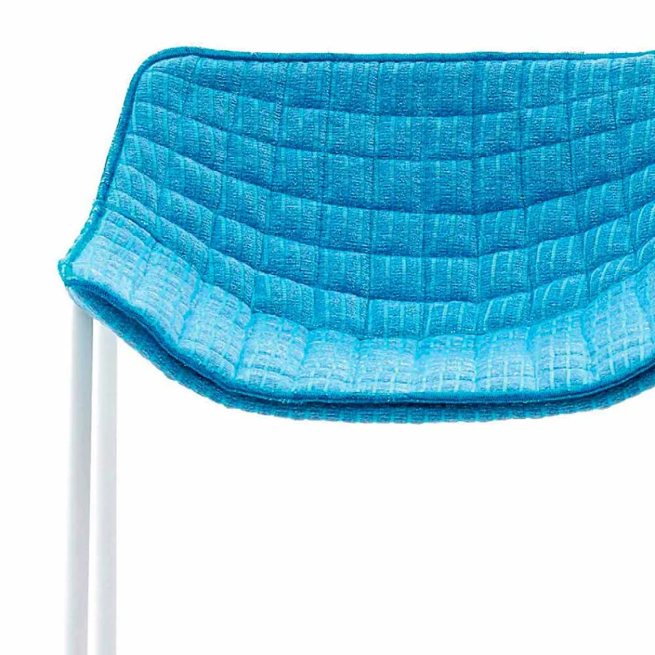 Varaschin Summer Outdoor stool set in steel and fabric Viadurini