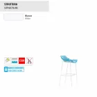 Varaschin Summer Outdoor stool set in steel and fabric Viadurini