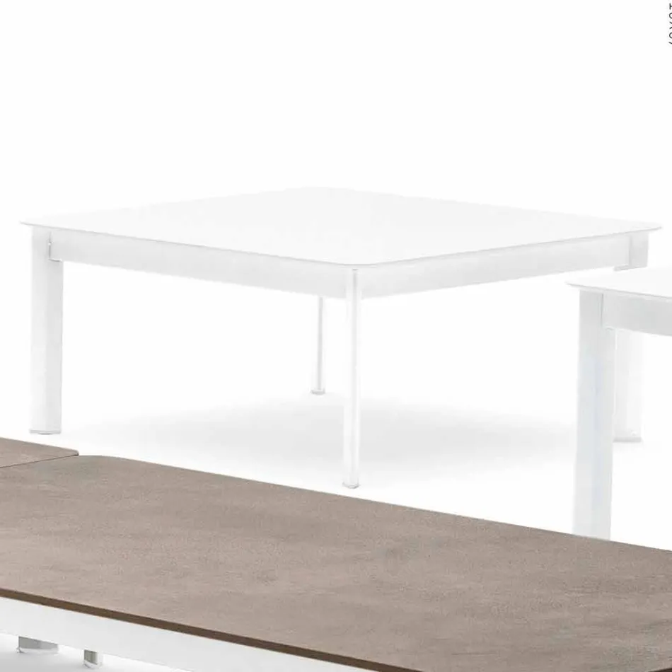 Varaschin System design outdoor coffee table in painted aluminium Viadurini