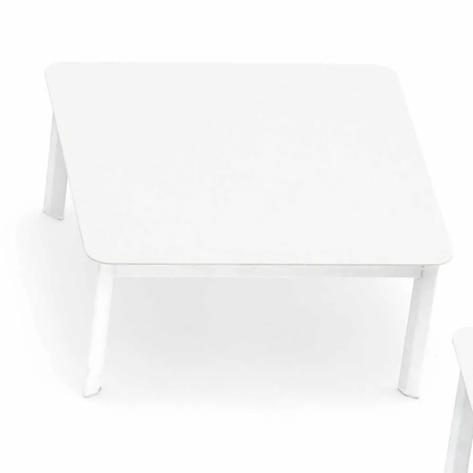 Varaschin System design outdoor coffee table in painted aluminium Viadurini