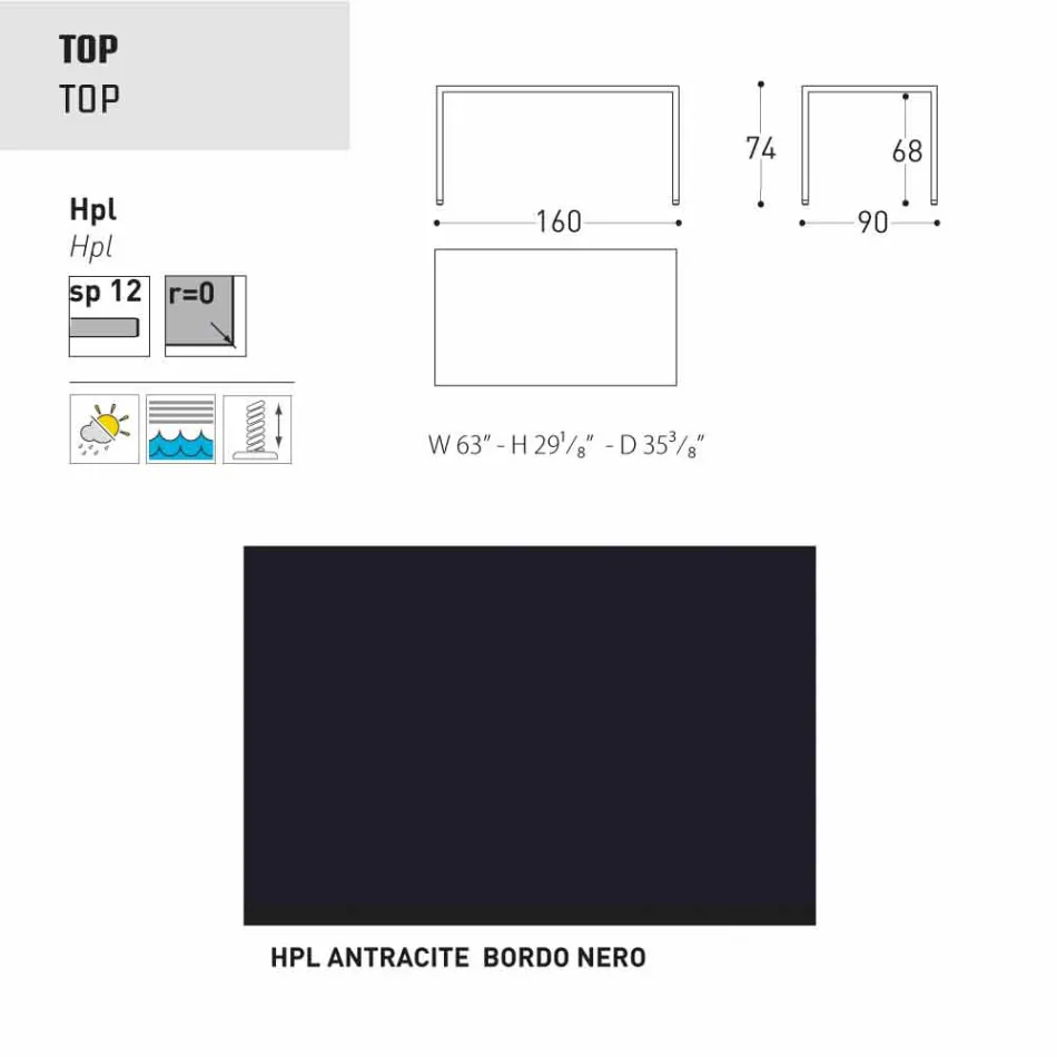 Varaschin Victor garden or indoor dining table, modern design Viadurini