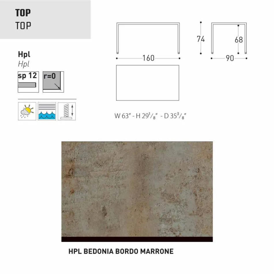 Varaschin Victor garden or indoor dining table, modern design Viadurini
