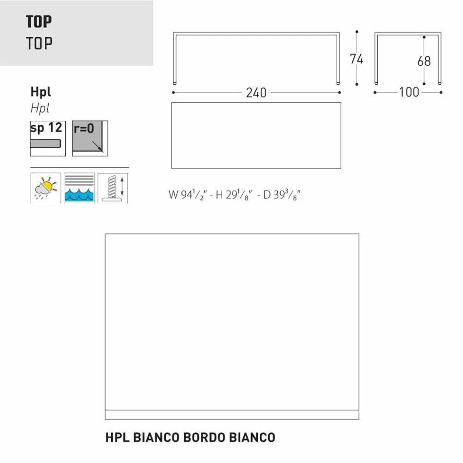 Varaschin Victor garden or indoor dining table, modern design Viadurini