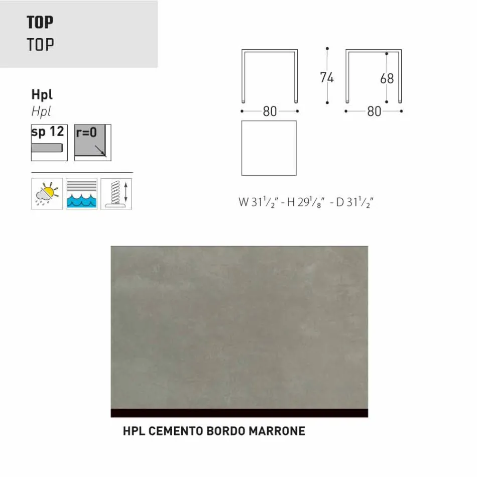 Varaschin Victor garden or indoor dining table, modern design Viadurini