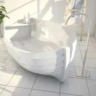 Designer bath tub shaped like a boat Ocean Made in Italy Viadurini