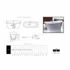 Bathtub freestanding plated cast aluminium Ida Viadurini